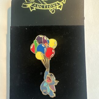 Disney Auctions PIN LE 1000 STITCH HOLDING BALLOONS WITH 10 COLORED BALLOONS