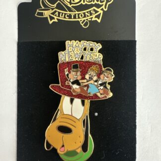 Disney Auctions Pin 43572 Chip Dale Clarice Pluto Happy New Year 2005 LE 100