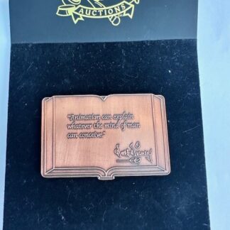 Disney Auctions Walt Disney Book Quotation #9 Animation Can Bronze Disney Pin B