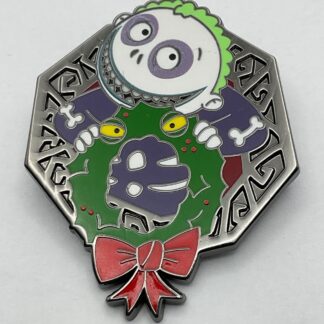 Disney Booster Nightmare Before Christmas Barrel Man-Eating Wreath NBC Pin C8