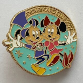 Disney Card Club Japan Mickey and Minnie Mouse Exclusive Disney Pin (B6)