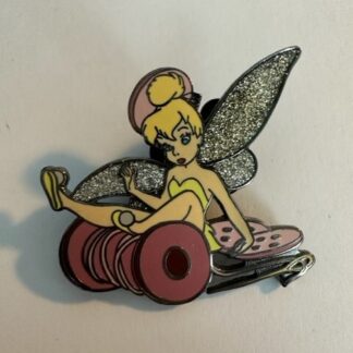 Disney DLR Tinker Bell on Pink Spool Disney Pin (C8)