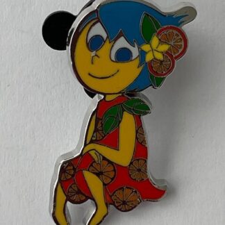 Disney HKDL Hong Kong Karibuni Marketplace Game Joy Orange Dress Pin (A1)