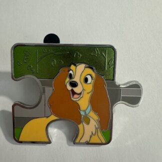Disney Lady Tramp Character Connection Puzzle Pin Lady LE 600 Chaser (D8)