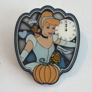 Disney Loungefly Cinderella Halloween Pumpkin & Clock Pin Gus Jaq H1