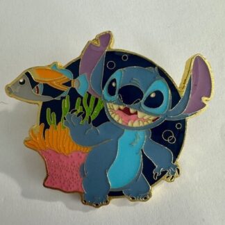 Disney Loungefly Pin - Stitch - Underwater with Trigger Fish and Coral (A2)