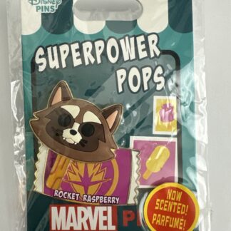 Disney Marvel Rocket Raspberry Superpower Pops Scented Pin LE 1000