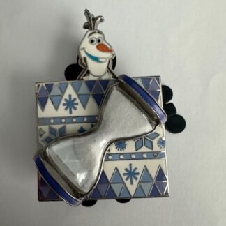 Disney Parks 2023 Turn Over Time Frozen Olaf Moving Hourglass LE Pin (B9)
