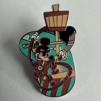 Disney Parks Pirates of the Caribbean Mickey Mouse Sword Fighting Disney Pin E2