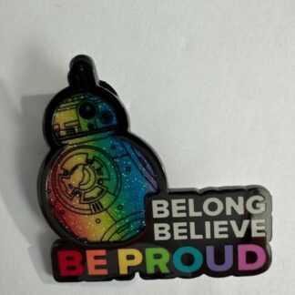 Disney Parks Pride Star Wars BB-8 Belong Believe Be Proud Disney Pin E0