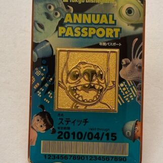 Disney Parks STITCH Annual Passport Pin TDL Toyko Disneyland (D1)