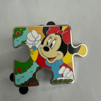 Disney Pin Character Connection Friends Christmas Puzzle -Minnie Mouse LE350 (A7