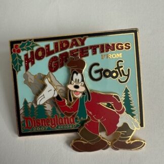 Disney Pin DLR 2007 Holiday Greetings from Goofy Pin LE1000 (B2)