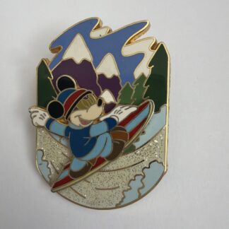 Disney Pin DLR Winter Sports Series Snowboarding Mickey Slider G7