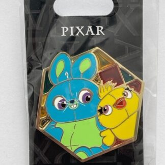 Disney Pin DPB Uncas Intl. Pixar Ducky & Bunny Stained Glass Pixar LE 300 (B)