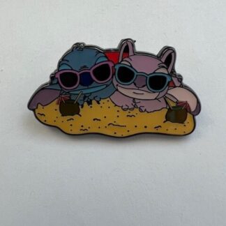 Disney Pin Loungefly Stitch and Angel on the Beach Mystery Series Laying Out (D3