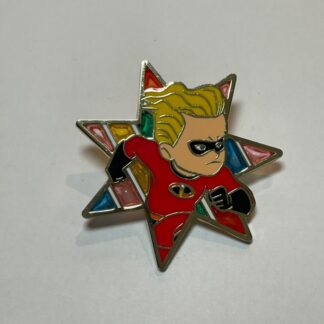 Disney Pin Uncas Intl. Pixar Incredibles Dash Stained Glass LE 300 E5