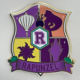 Disney Rapunzel Crest Jumbo Pin PALM Exclusive Tangled Monogram H2