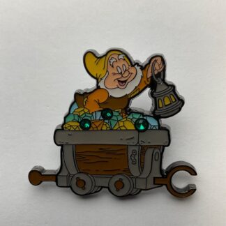Disney Snow White Dwarfs Happy Mine Cart Gems Loungefly Train Mystery Pin G7