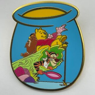 Disney Winnie the Pooh & Tigger Honey Pot Pooh Friends Fishing Mystery Pin H2