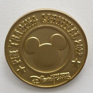Disney pins HKDL Hong Kong Pin Trading Carnival 2022 Mickey Mouse Coin Gold (B0)