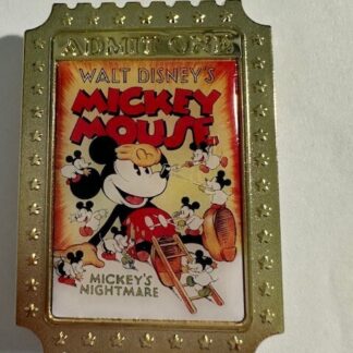 DisneyShopping.com MICKEY'S NIGHTMARE Disney Nostalgia Cartoon Poster Pin (E6)