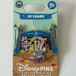 Downtown Disney 25th Anniversary - Mickey and Minnie 2026 Disney Pin B