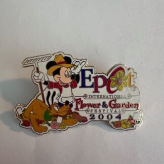 Epcot International Flower and Garden Festival 2004 Mickey & Pluto Pin (D7)