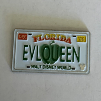 Evil Queen License Plate Dec 06 Cast Member Disney Pin Hidden Mickey F0