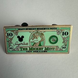 Figment - The Mickey Mint - 10 Dollar Bill 2008 Disney Pin E7