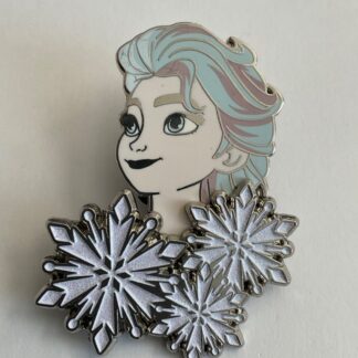 Frozen 2 Elsa Head w Snow Flakes Glitter Disney Pin Paris Dlrp Dlp 2020 F4