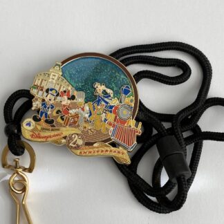 HKDL Cast Exclusive Anniversary Lanyard Mickey Minnie Goofy Pluto Disney Pin B8