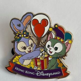 HKDL Hong Kong Balloon Starter Stella Lou Gelatoni Red Disney Pin B2