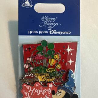 HKDL Hong Kong Fantasia Sorcerer Mickey Happy Journeys Red Disney Pin
