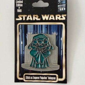 Hologram Stitch as Emperor Palpatine - Star Wars Celebration 2010 Disney Pin B