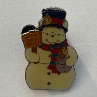 JDS Disney Pin Winnie the Pooh Holiday Snowman Christmas (D1)