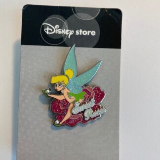 JDS Japan Sweet Rose Tinker Bell On a Rose Peter Pan Disney Pin (B)