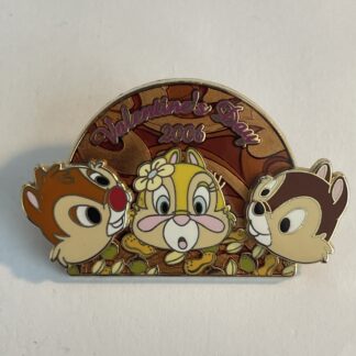 JDS - Valentine's Day 2006 - Chip, Dale & Clarice VHTF Disney Pin (B1)