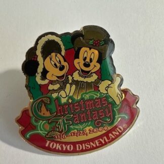 Japan - Mickey and Minnie Mouse - Christmas Fantasy 2000 - TDR Disney Pin F1