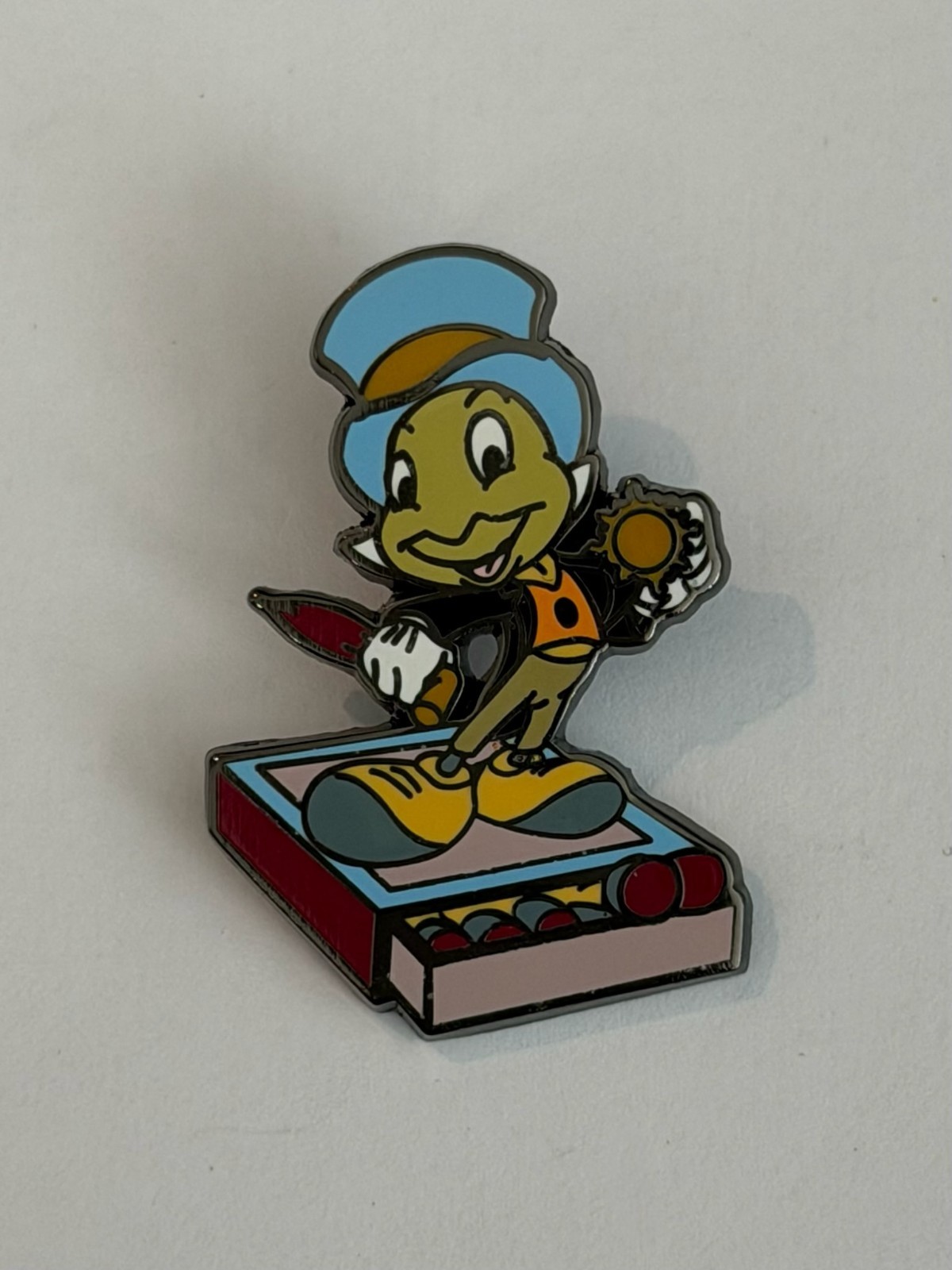 Jerry Leigh - Jiminy Cricket on Match Box Pinocchio Umbrella Disney Pin H7