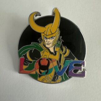 Loki Strong Love Bold Rainbow Marvel Disney Pin (B9)