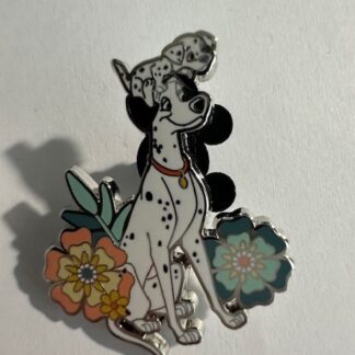 Loungefly Pongo Puppies Disney Cats and Dogs Floral Mystery 2025 Disney Pin F1