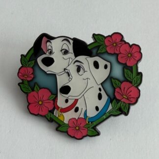 Loungefly Pongo and Perdita Dogs Floral Frames Mystery 2026 Disney Pin H6