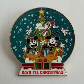 Mickey Minnie Pluto Goofy Days Til Christmas Countdown Jumbo 2023 Disney Pin H6