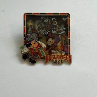 Mickey Mouse And Ghost Halloween 2010 Tokyo Orange Disney Pin (B0)