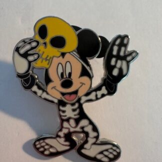 Mickey Mouse Dressed As A Skeleton Celebrating Halloween Disney Pin (D7)