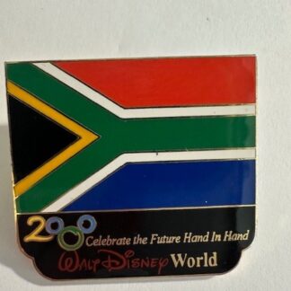 Millennium Village WDW Flag Pin South Africa Pavilion 2000  Disney Pin D7