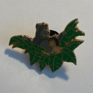 Mowgli & Baloo From The Jungle Book Hiding Behind Leafs Disney Pin (B0)