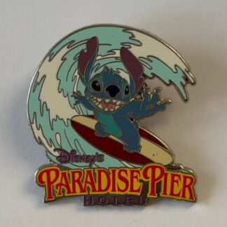 Paradise Pier Hotel Stitch Surfing DCA DLR 2015 Disney Pin H9