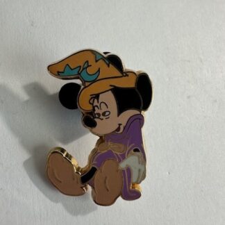 Sleepy Sorcerer Mickey - Purple and Peach Disney Pin D8